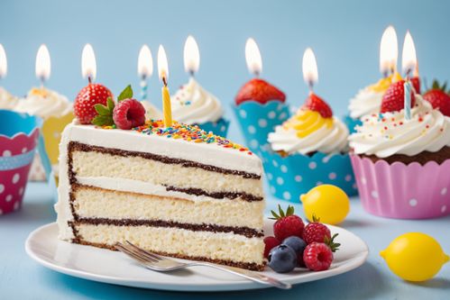 彩色蛋糕胚的艺术 从创意摄影到海报设计的甜蜜灵感